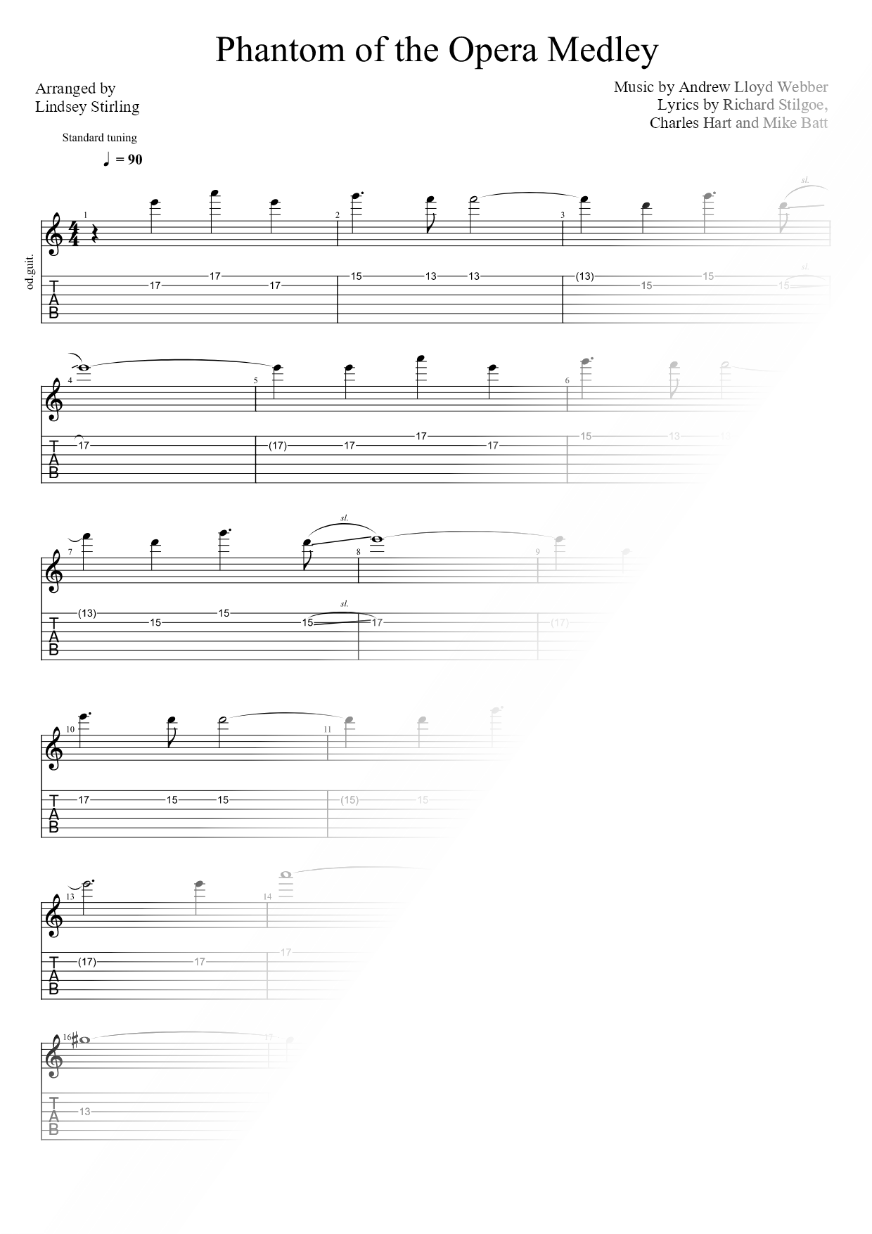 The Phantom of the Opera Medley