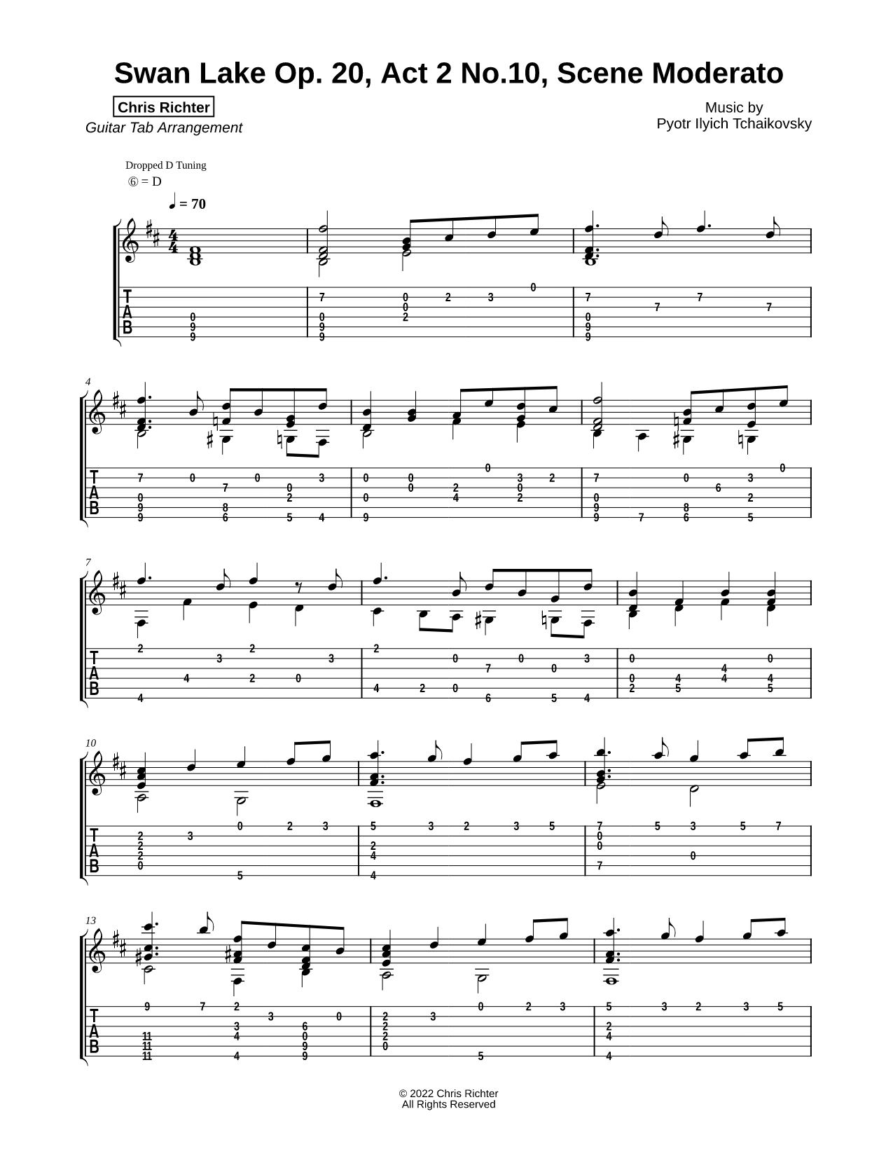 Swan Lake Op. 20, Act 2 No. 10, Scene Moderato
