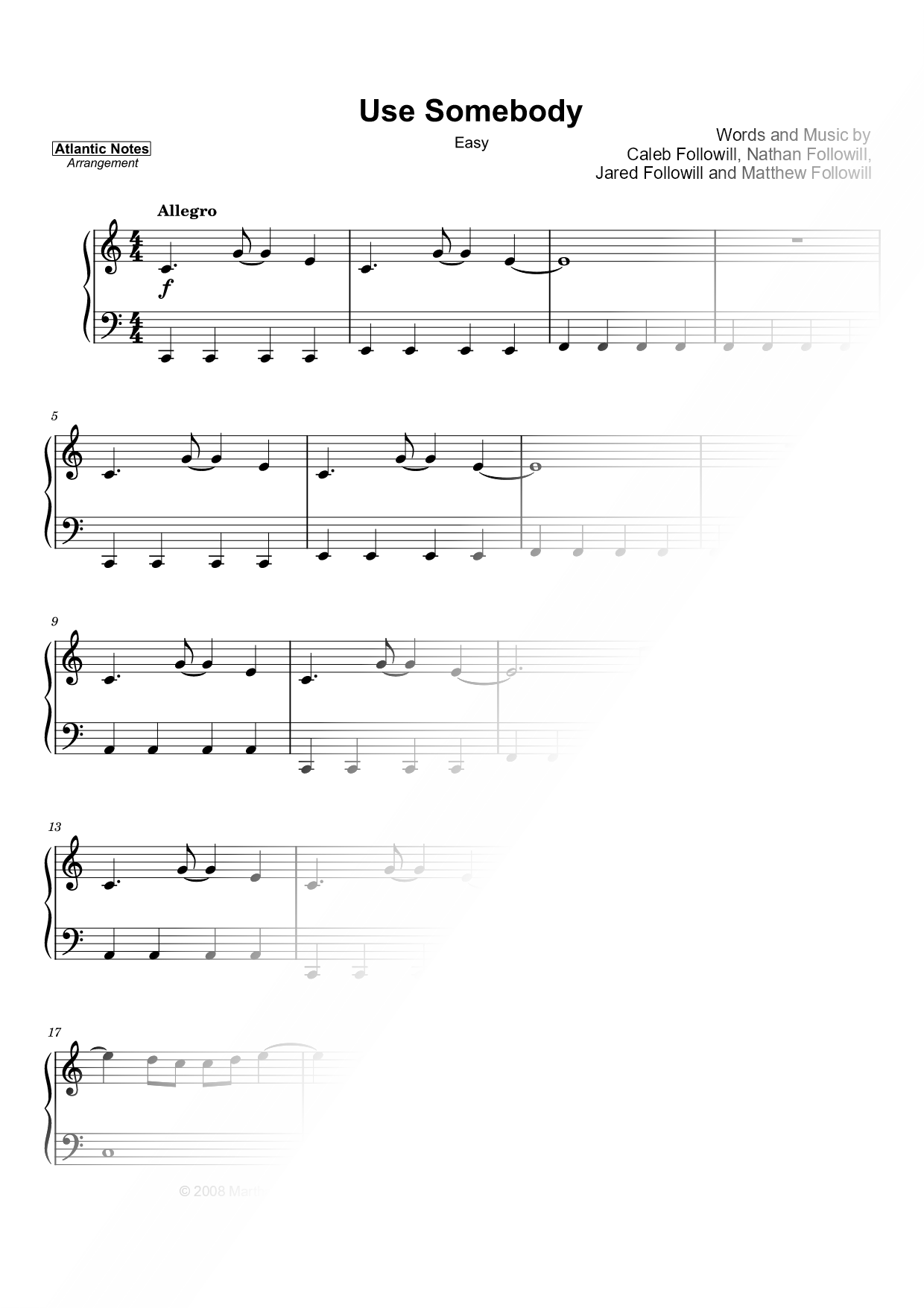 Use Somebody [easy]