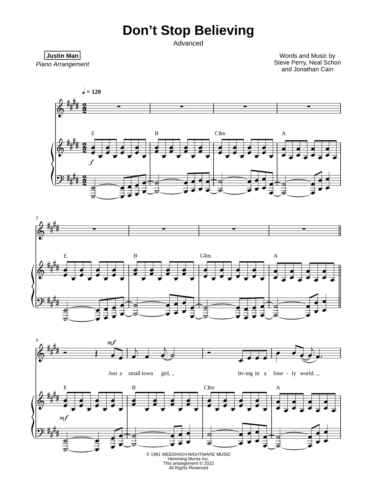 Don't Stop Believin' [advanced]