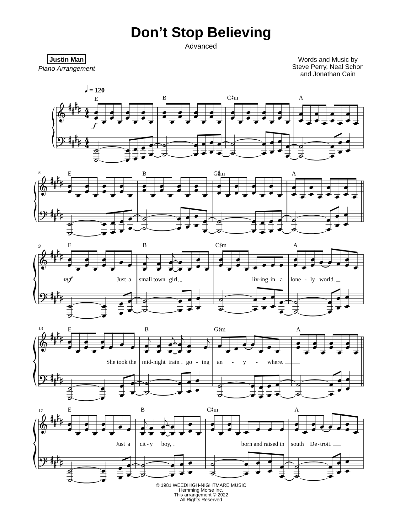 Don't Stop Believin' [advanced]
