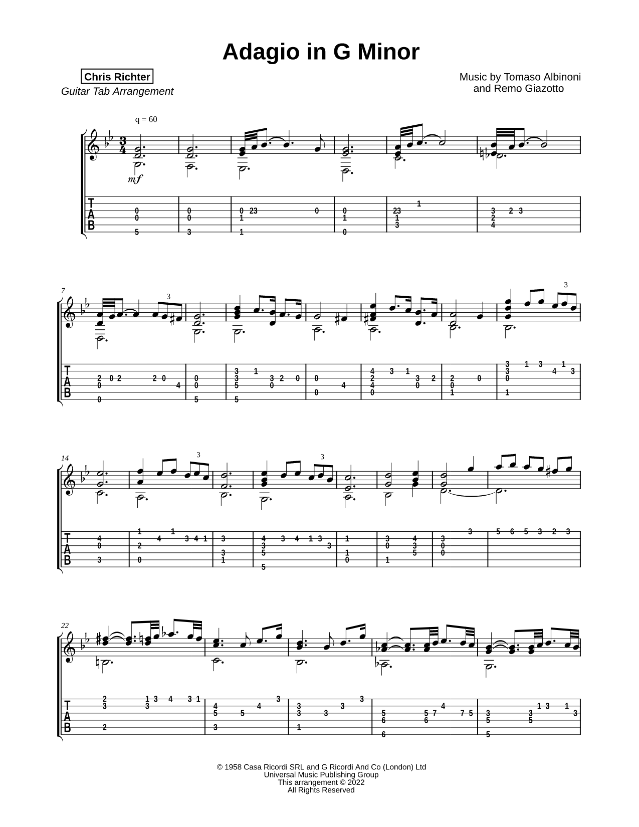 Adagio in G Minor
