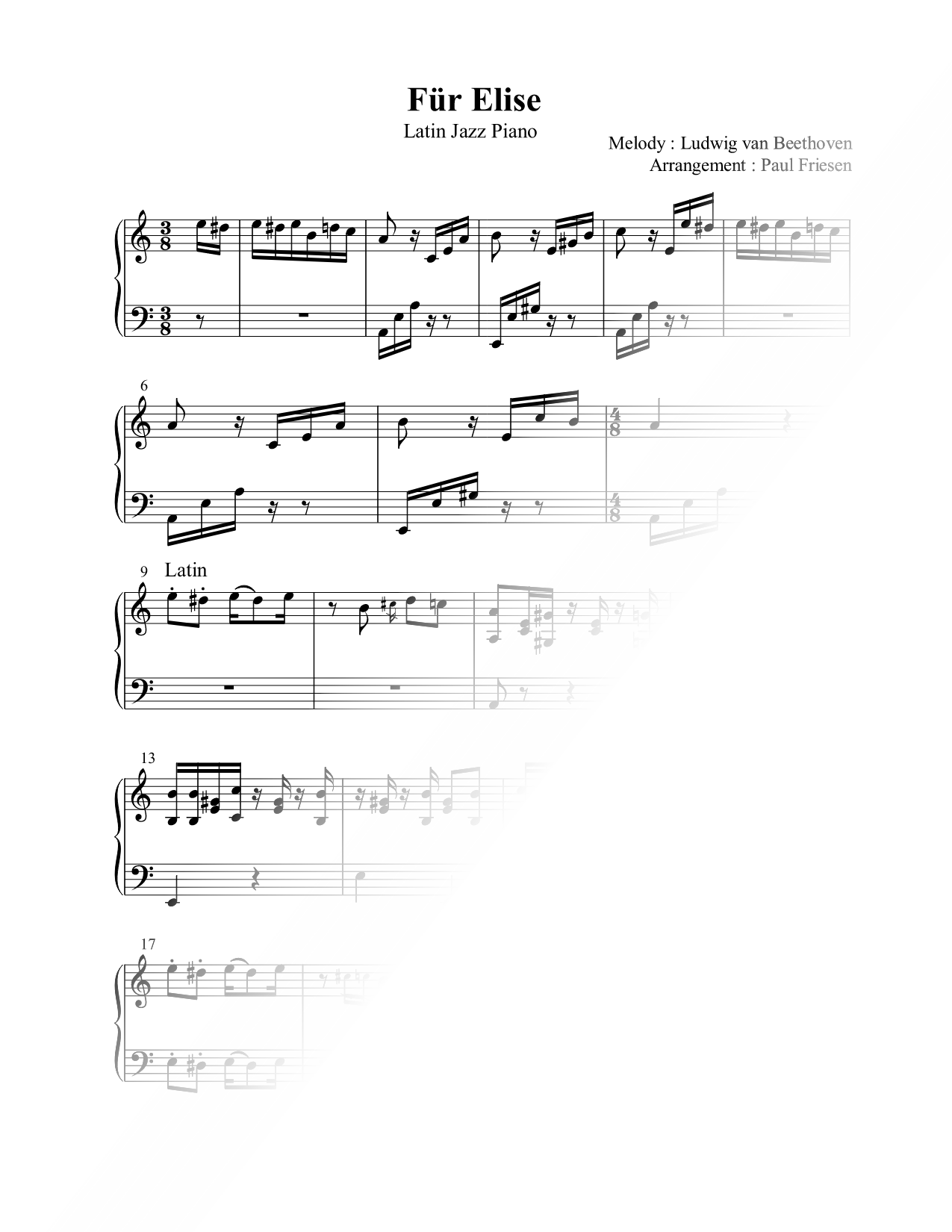 Für Elise [latin jazz]