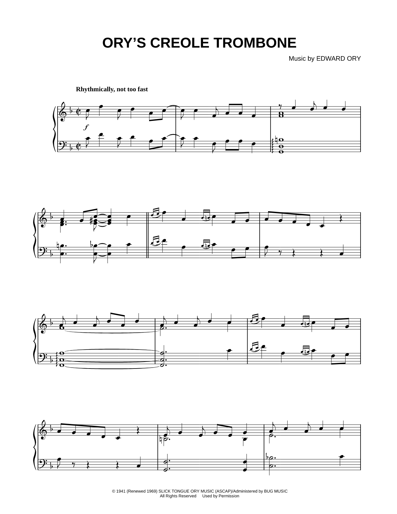 Ory's Creole Trombone