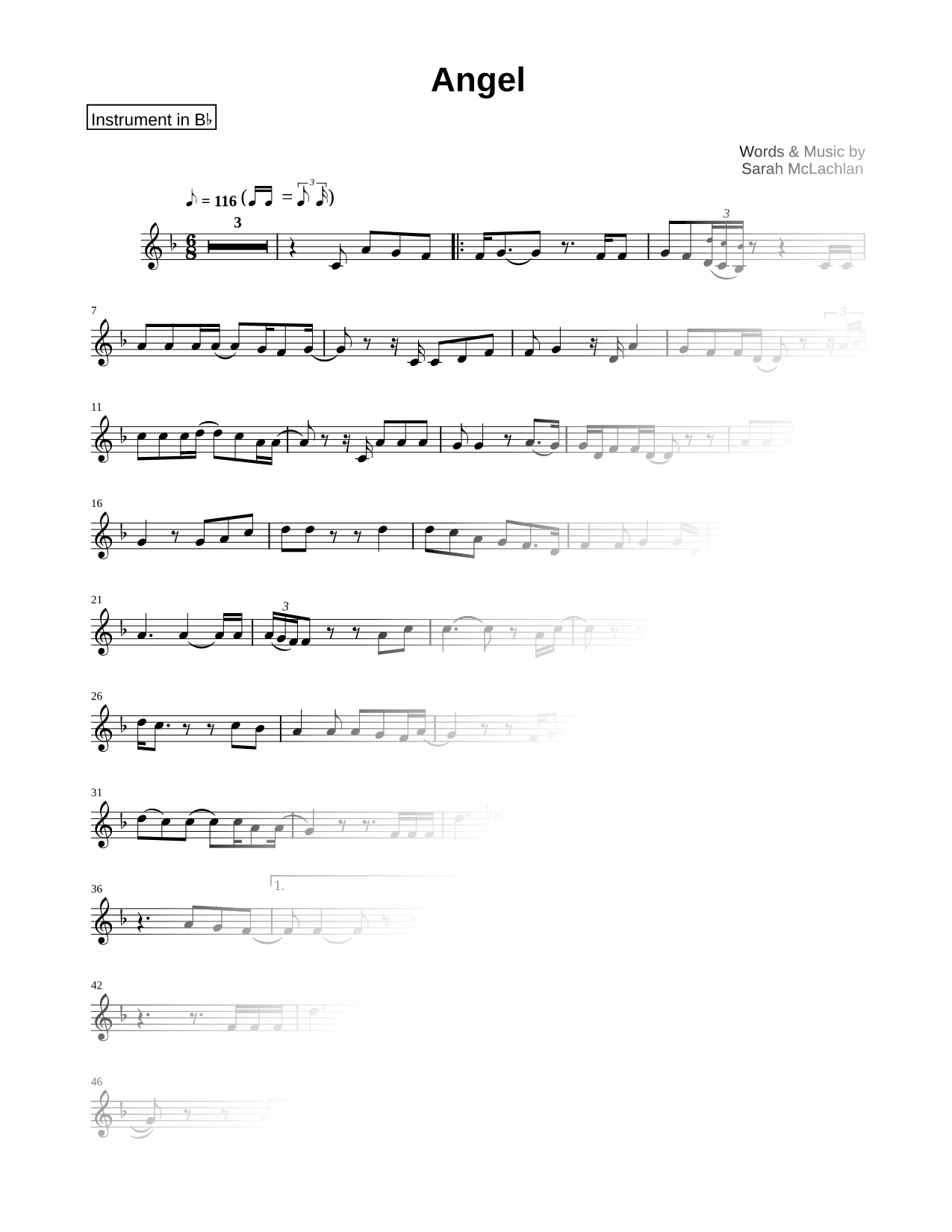 Angel - Bb Instrument