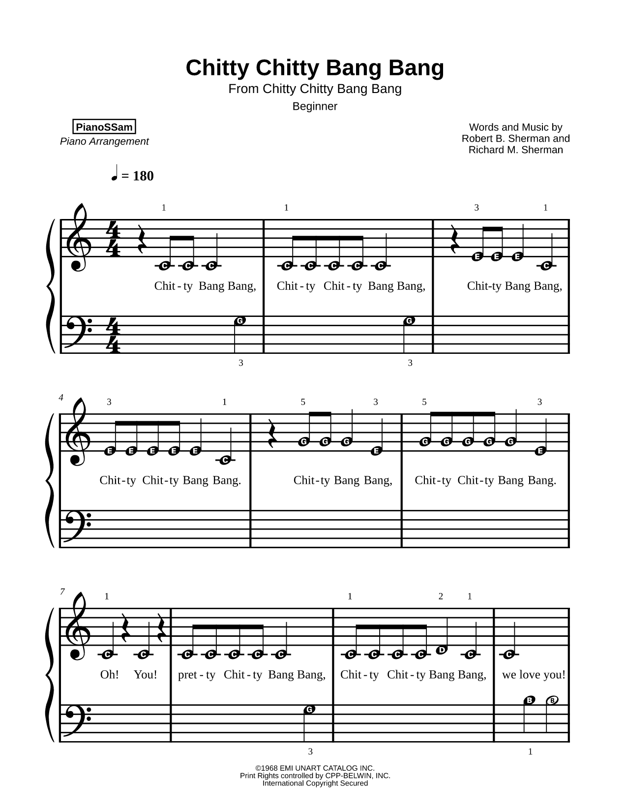Chitty Chitty Bang Bang [beginner]