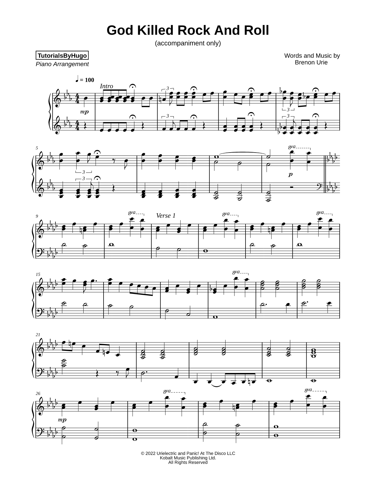 God Killed Rock and Roll [accompaniment only]