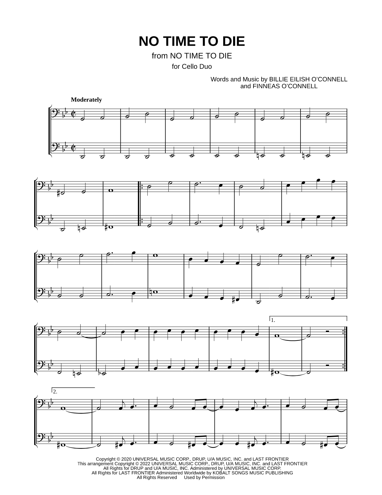 No Time to Die - Cello Duet