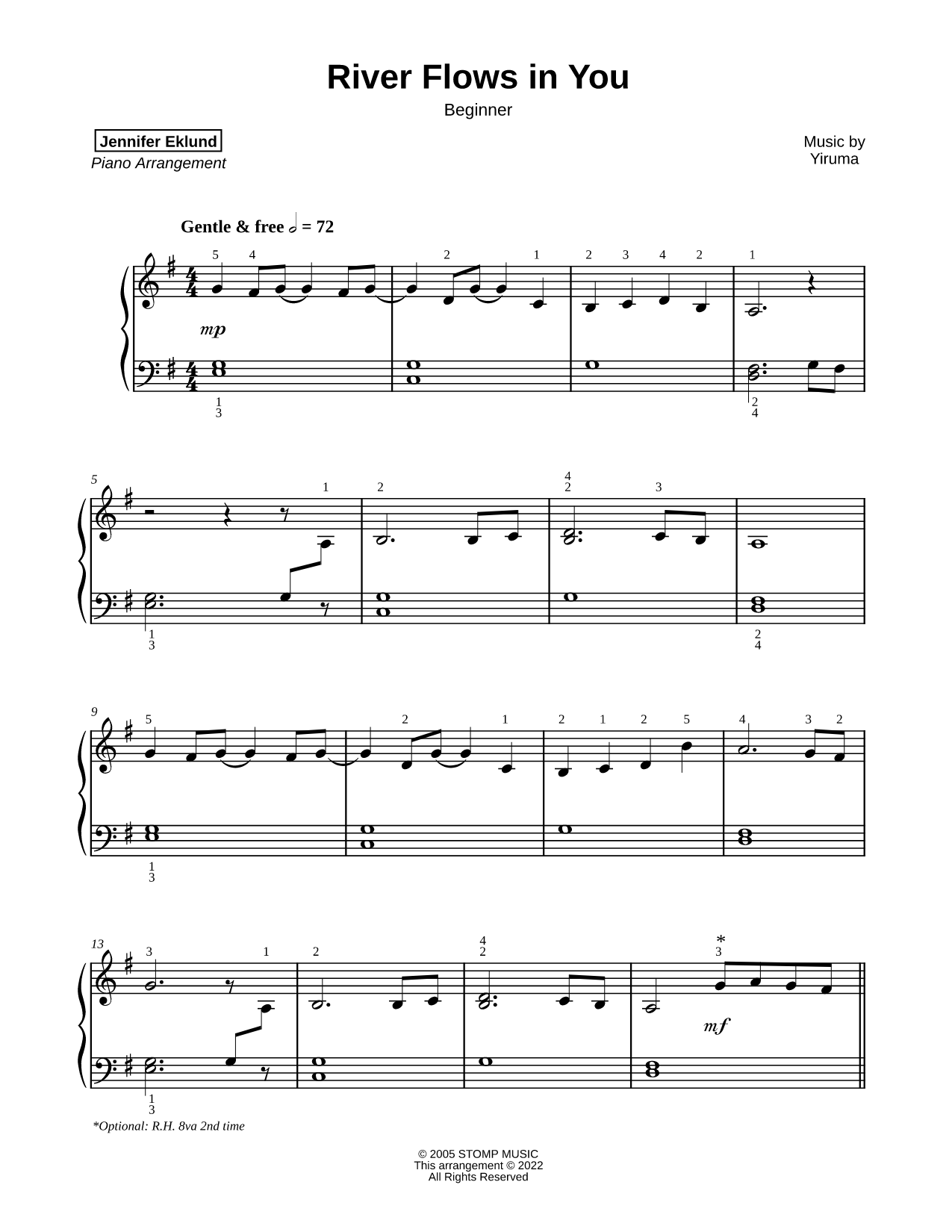 River Flows in You [beginner]