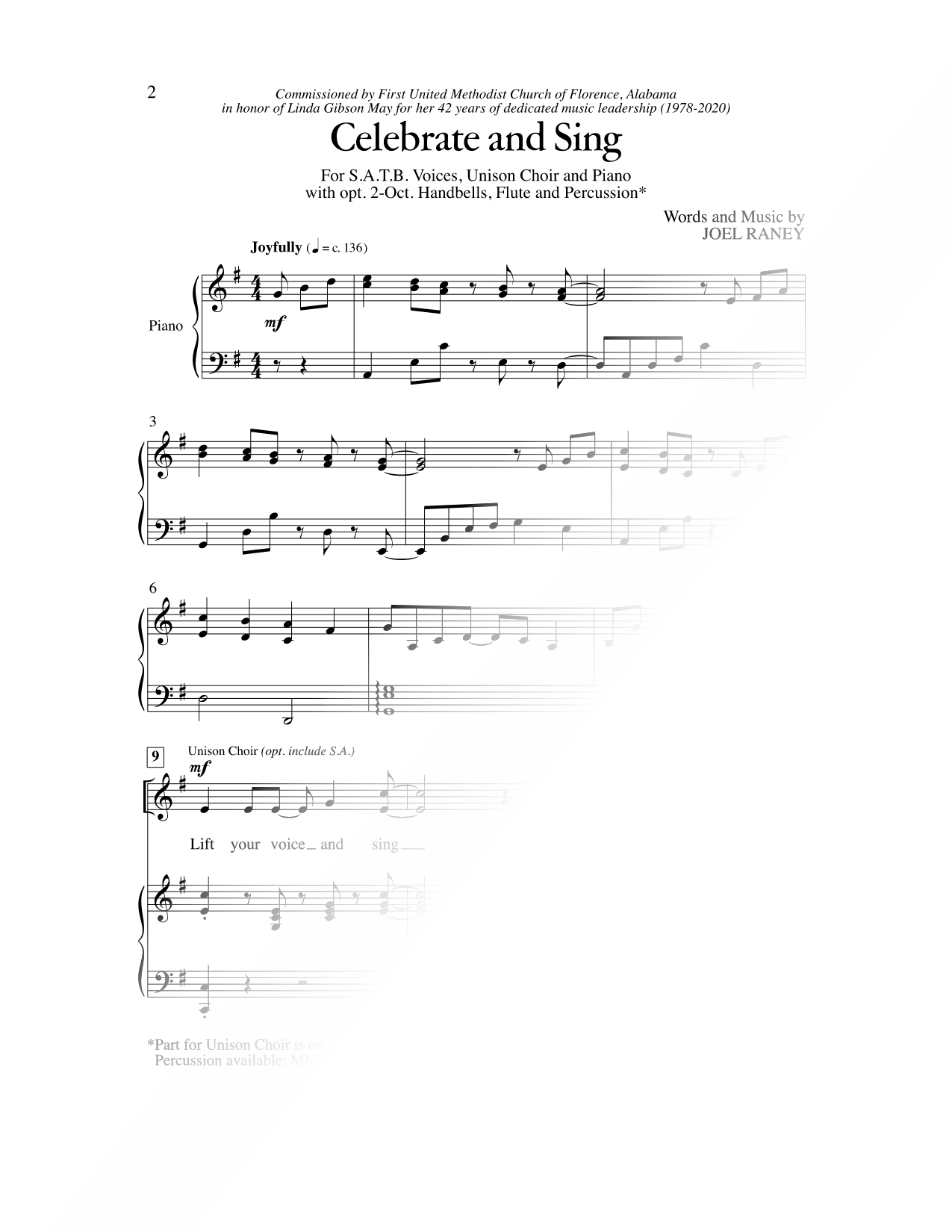 Celebrate and Sing
