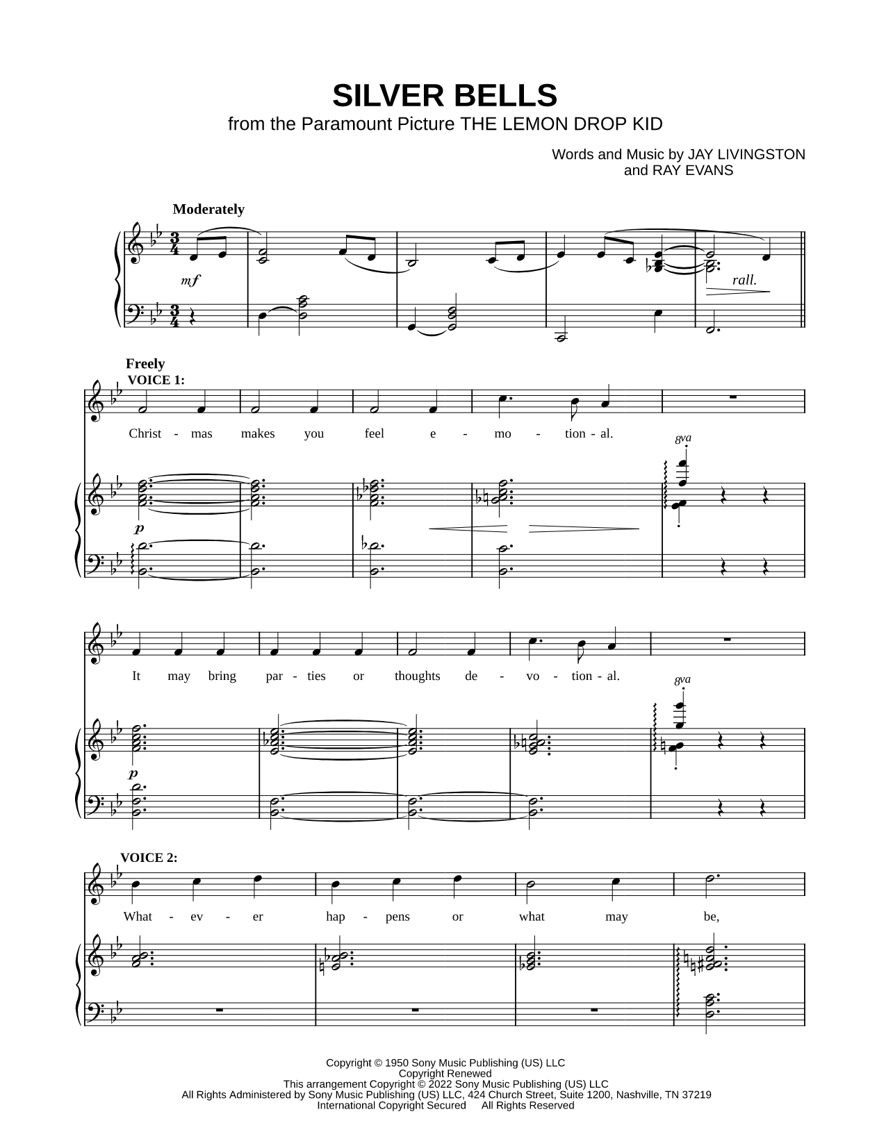 Silver Bells [vocal duet]