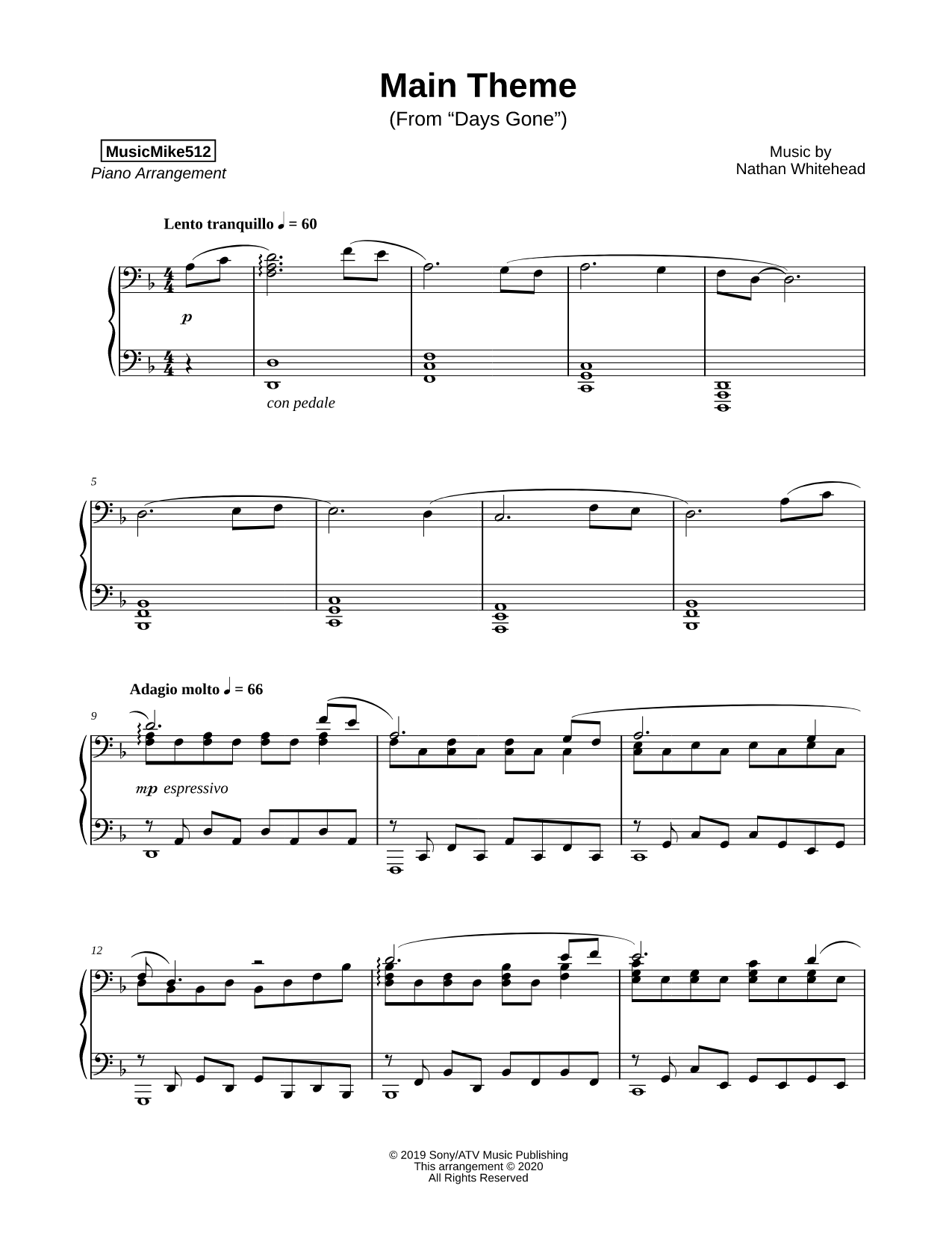 Main Theme from Days Gone