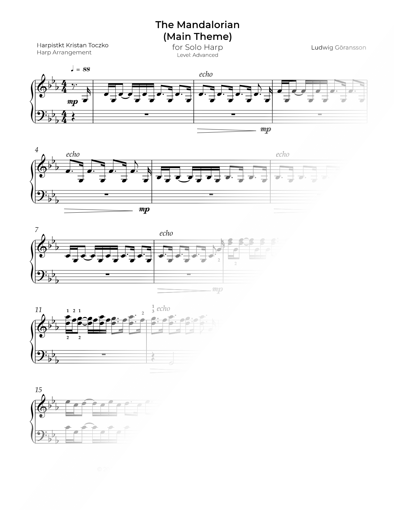 Star Wars: The Mandalorian (Main Theme) [advanced]