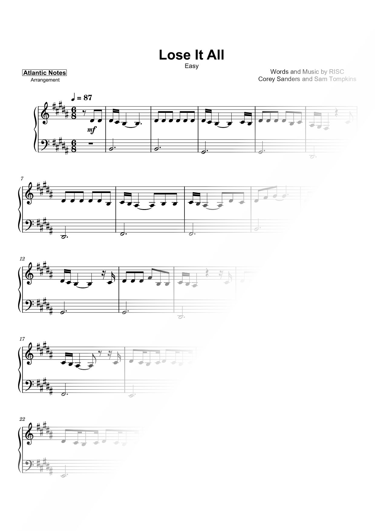 Lose It All [easy]