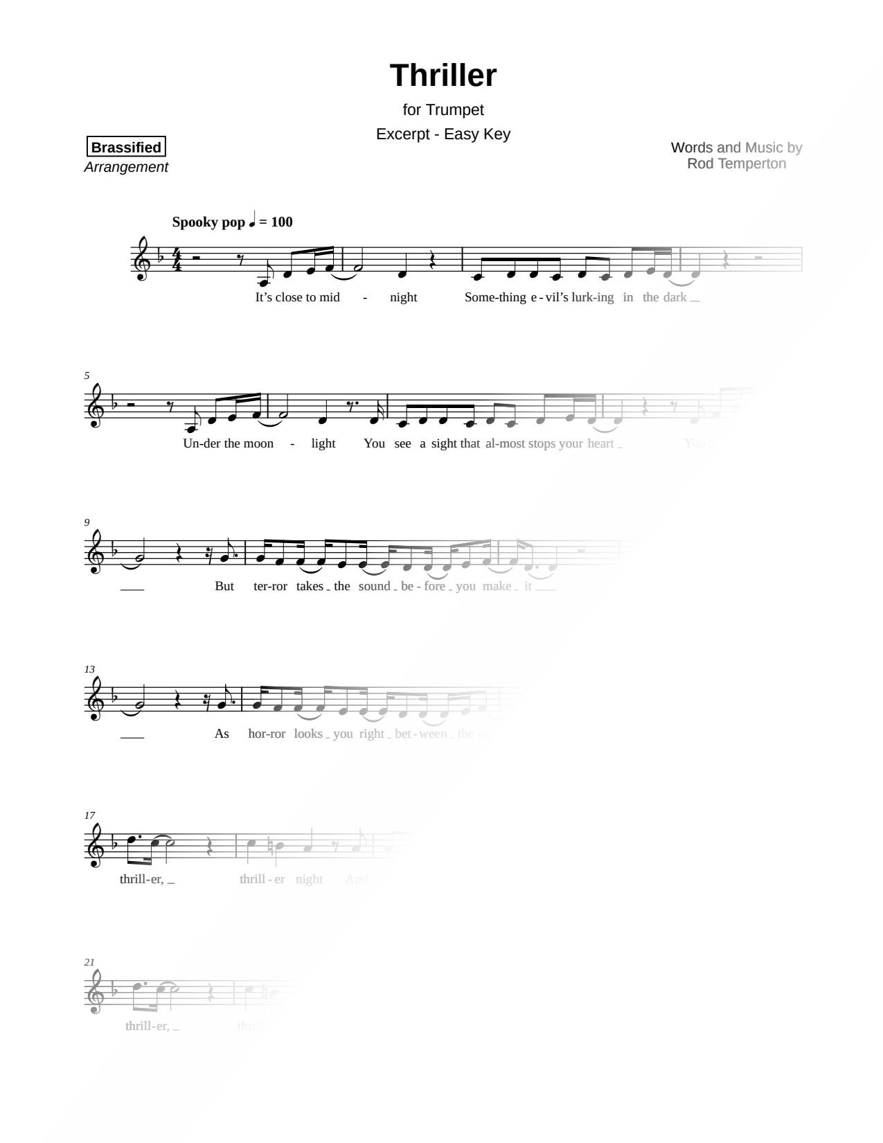 Thriller [excerpt - easy]