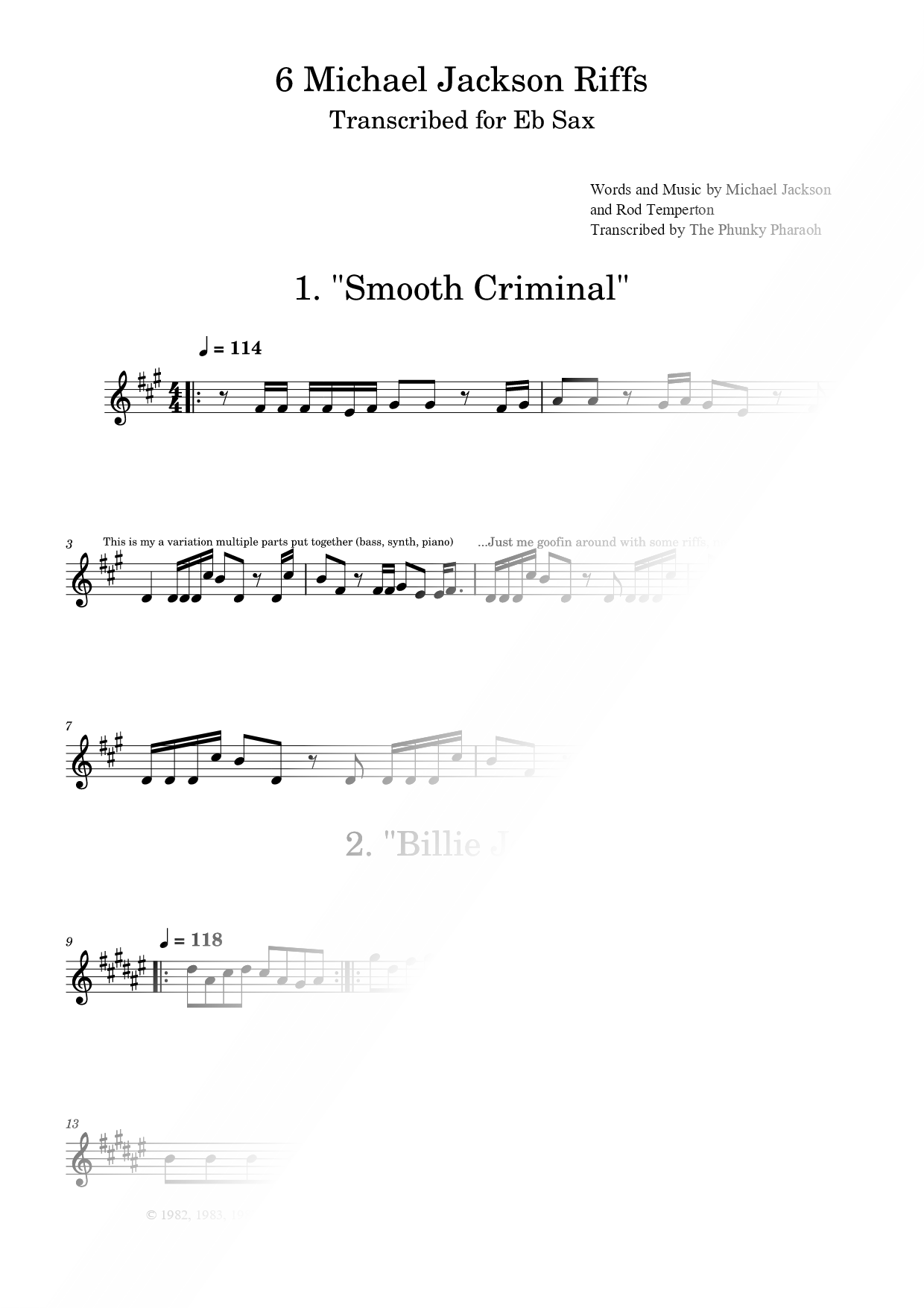 6 Michael Jackson Riffs