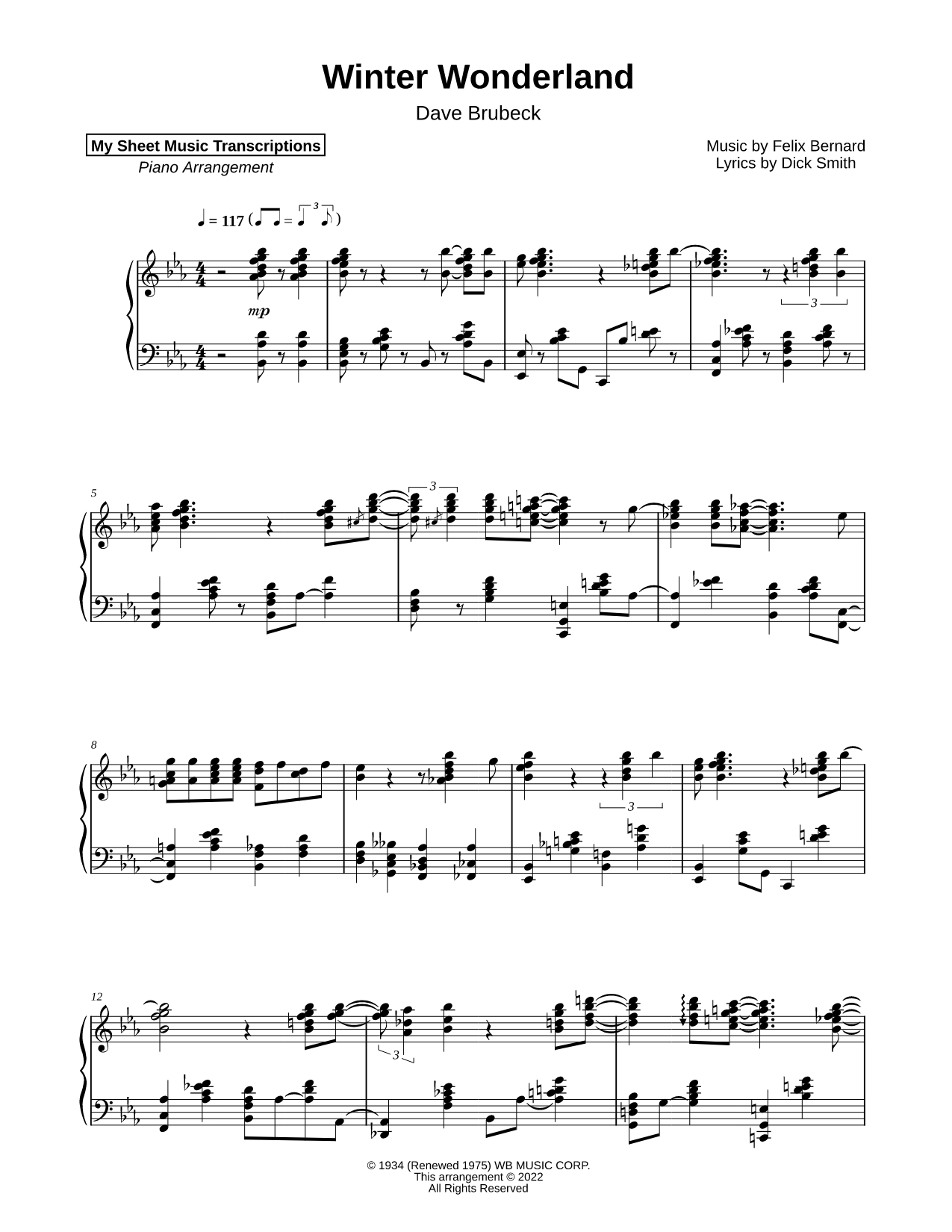 Winter Wonderland (Dave Brubeck)