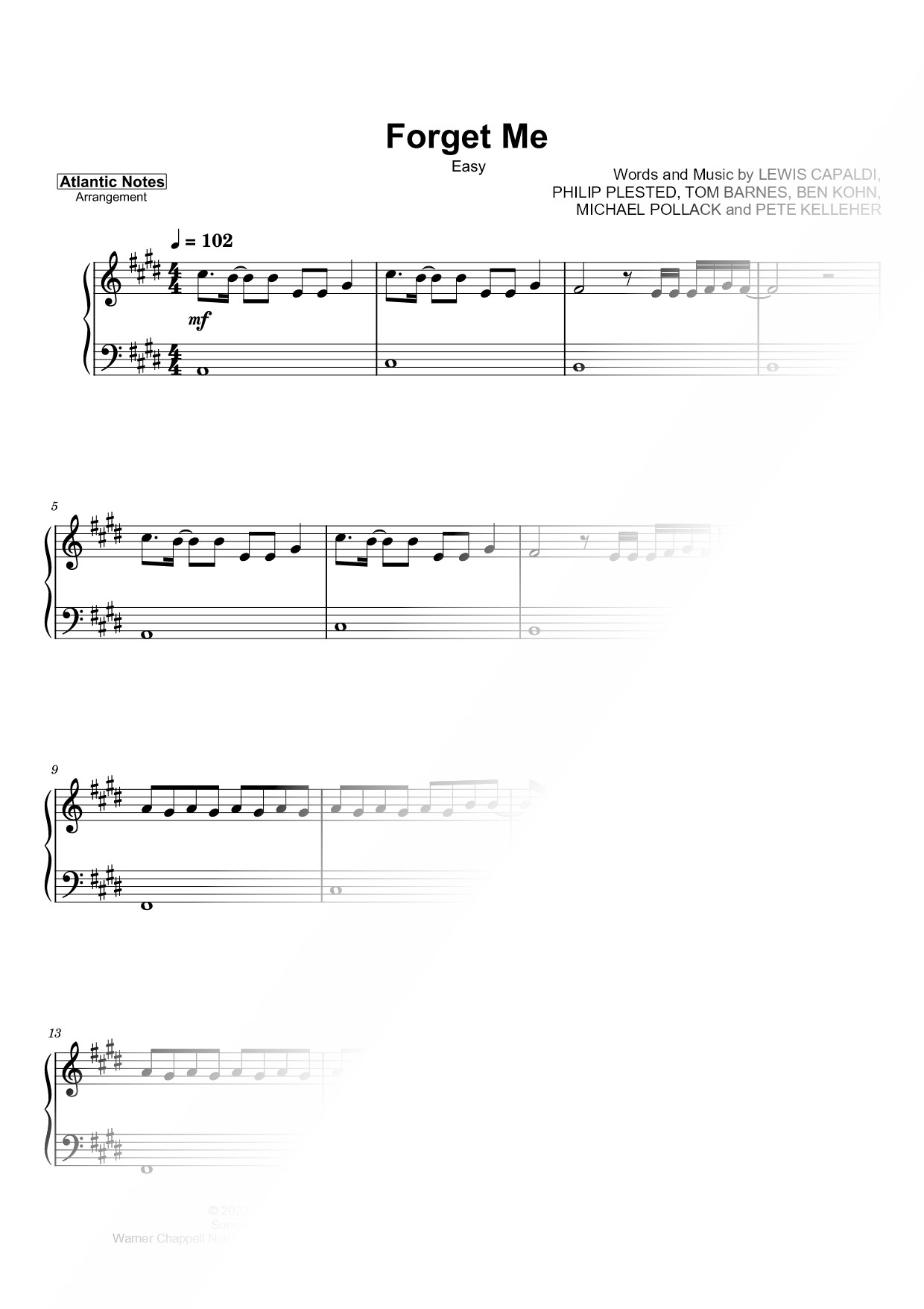 Forget Me [easy]