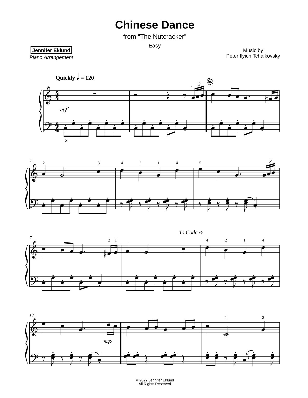 Chinese Dance [easy]