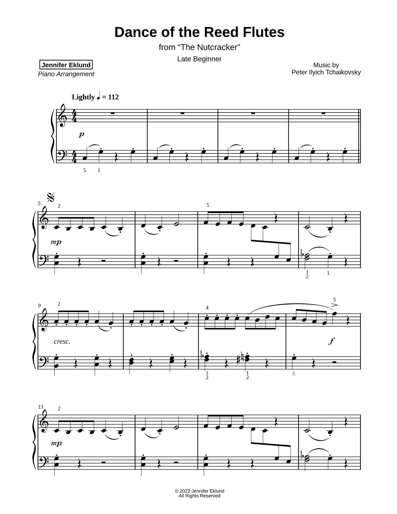 Dance of the Reed Flutes [late beginner]