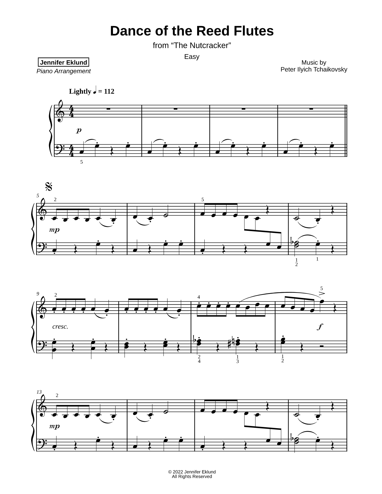 Dance of the Reed Flutes [easy]