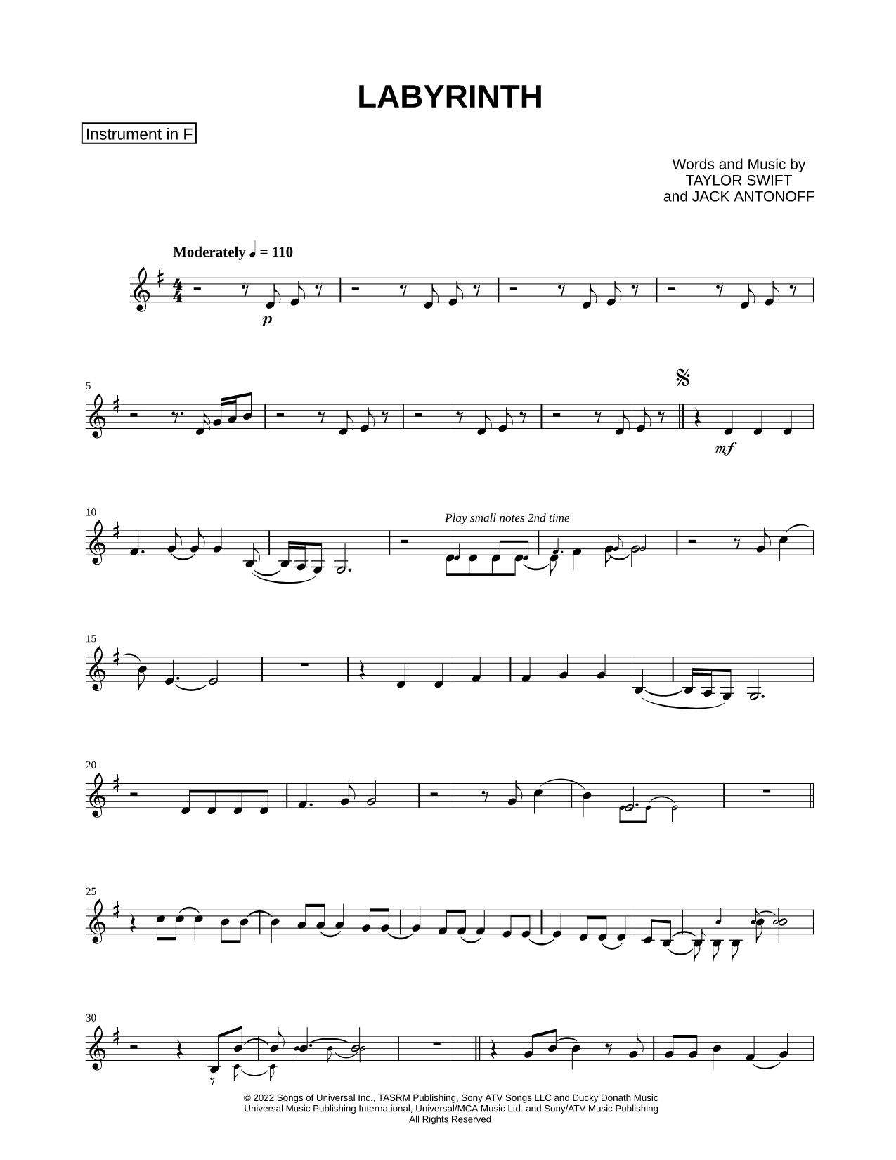 Labyrinth - F Instrument