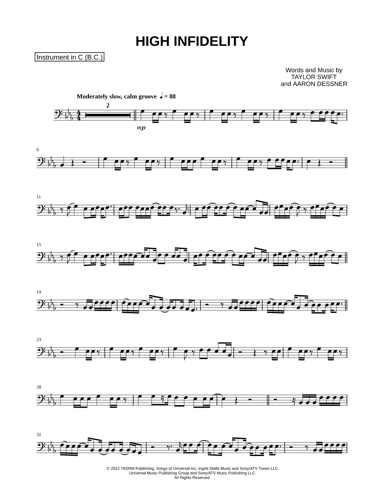 High Infidelity - Bass Clef Instrument
