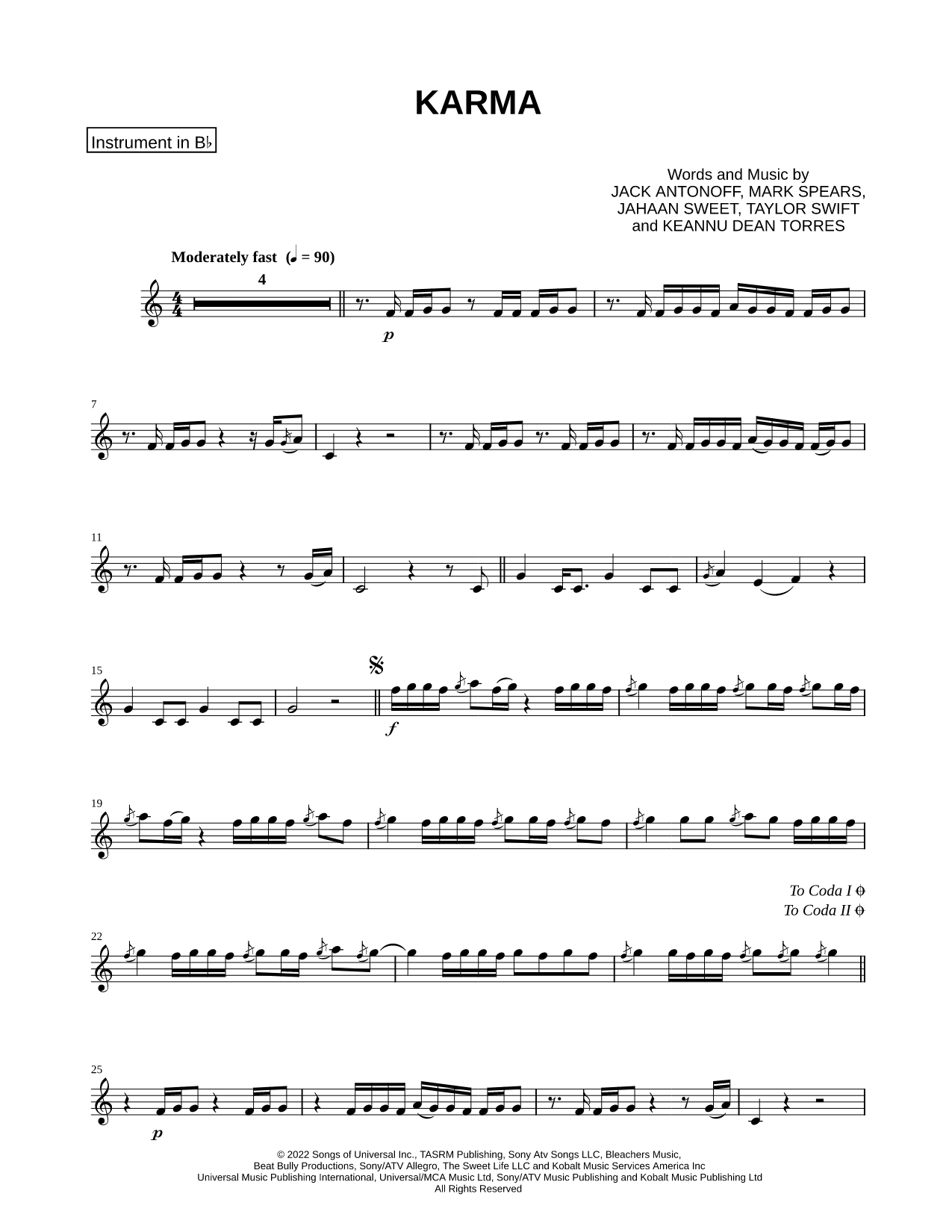 Karma - Bb Instrument
