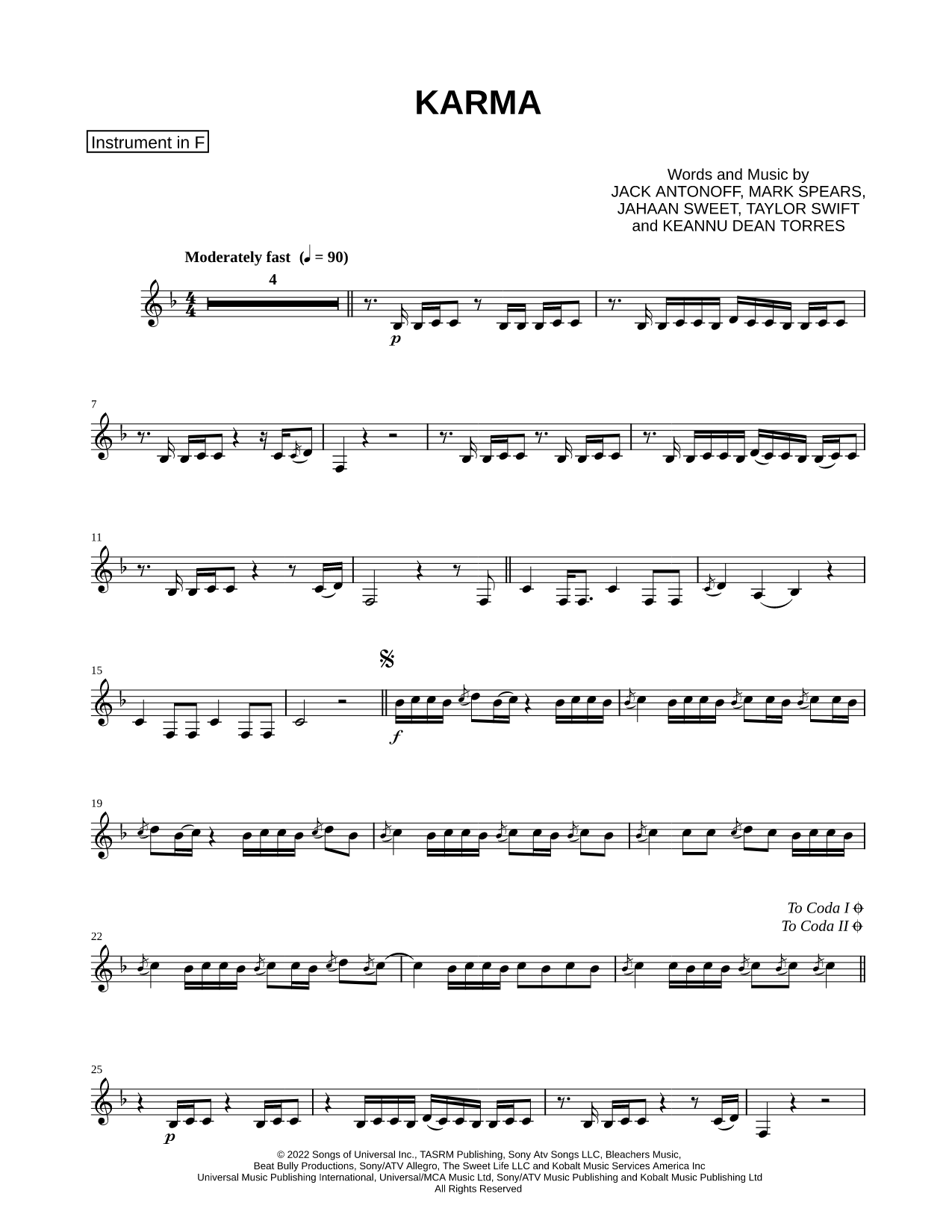 Karma - F Instrument