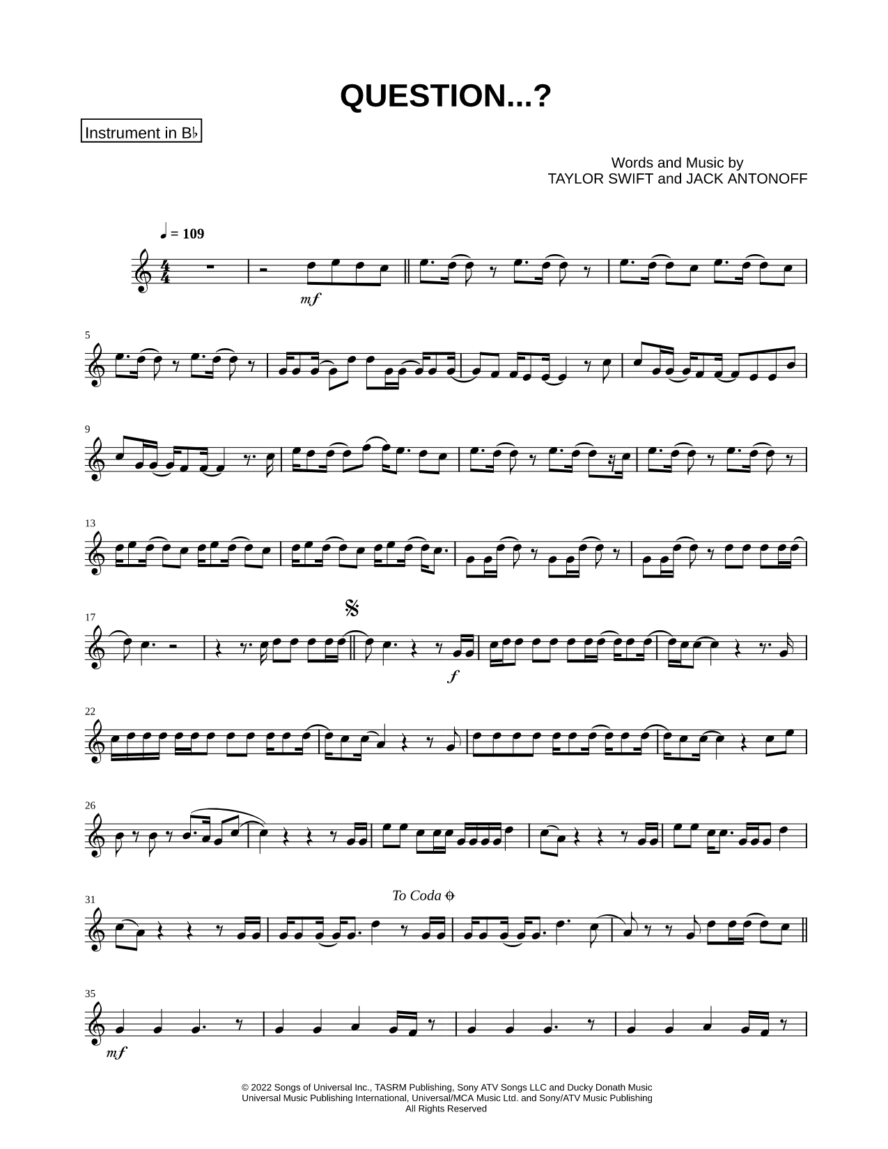 Question...? - Bb Instrument