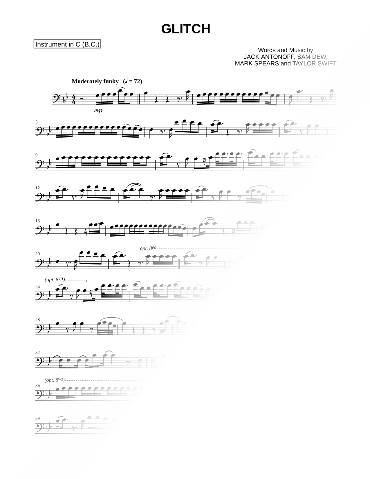 Glitch - Bass Clef Instrument