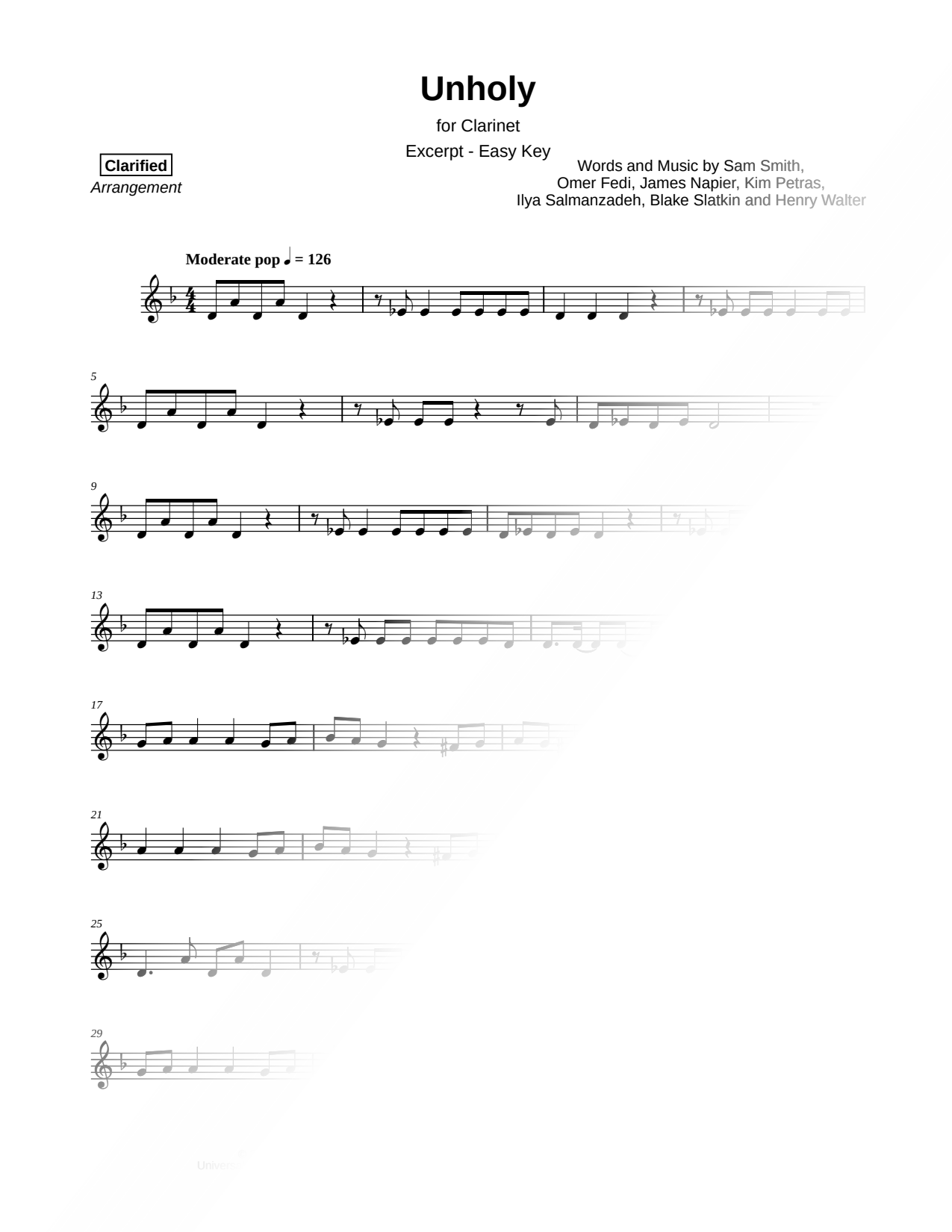 Unholy [excerpt - easy]