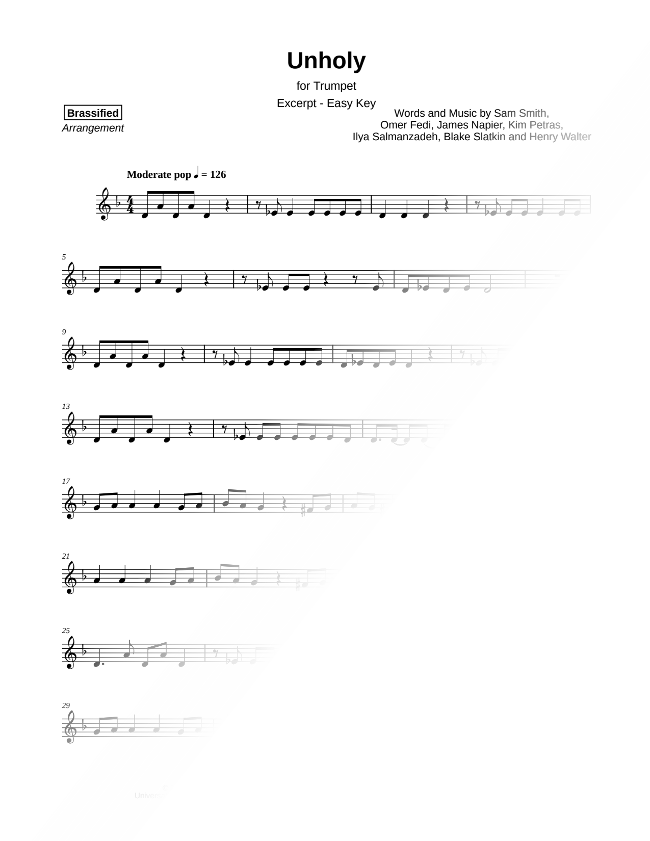Unholy [excerpt - easy]