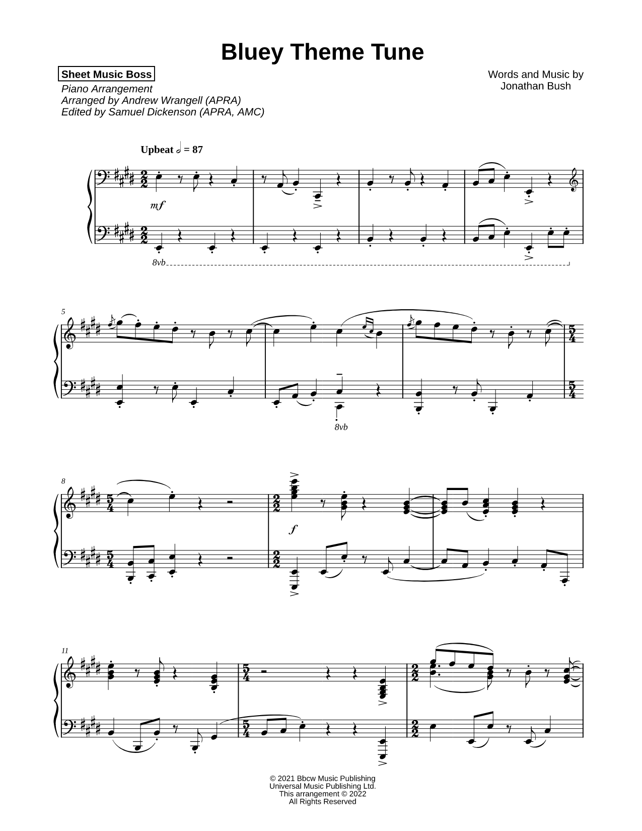 Bluey Theme Tune