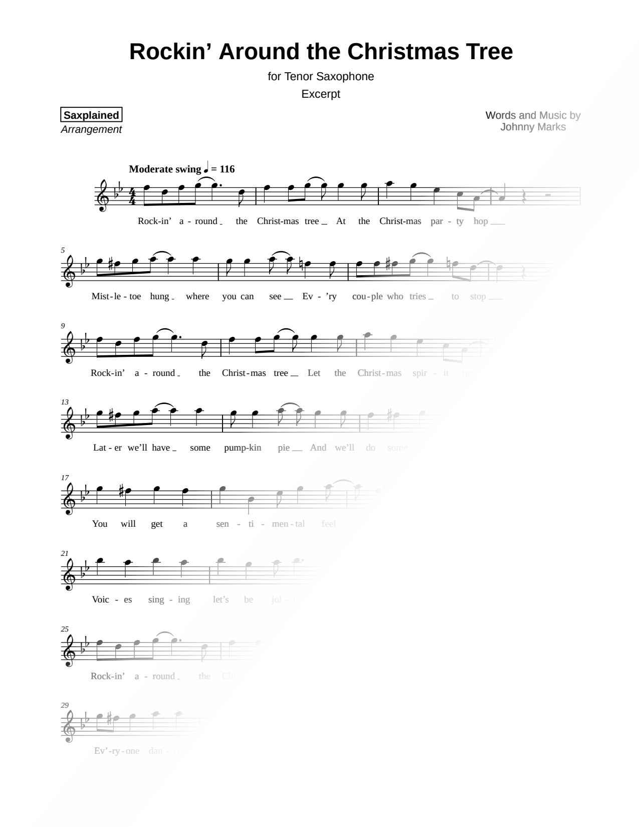 Rockin' Around the Christmas Tree [excerpt]