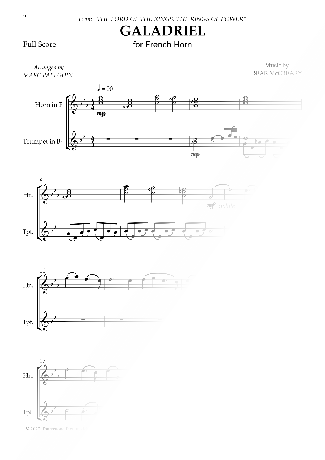 Galadriel - French Horn & Trumpet