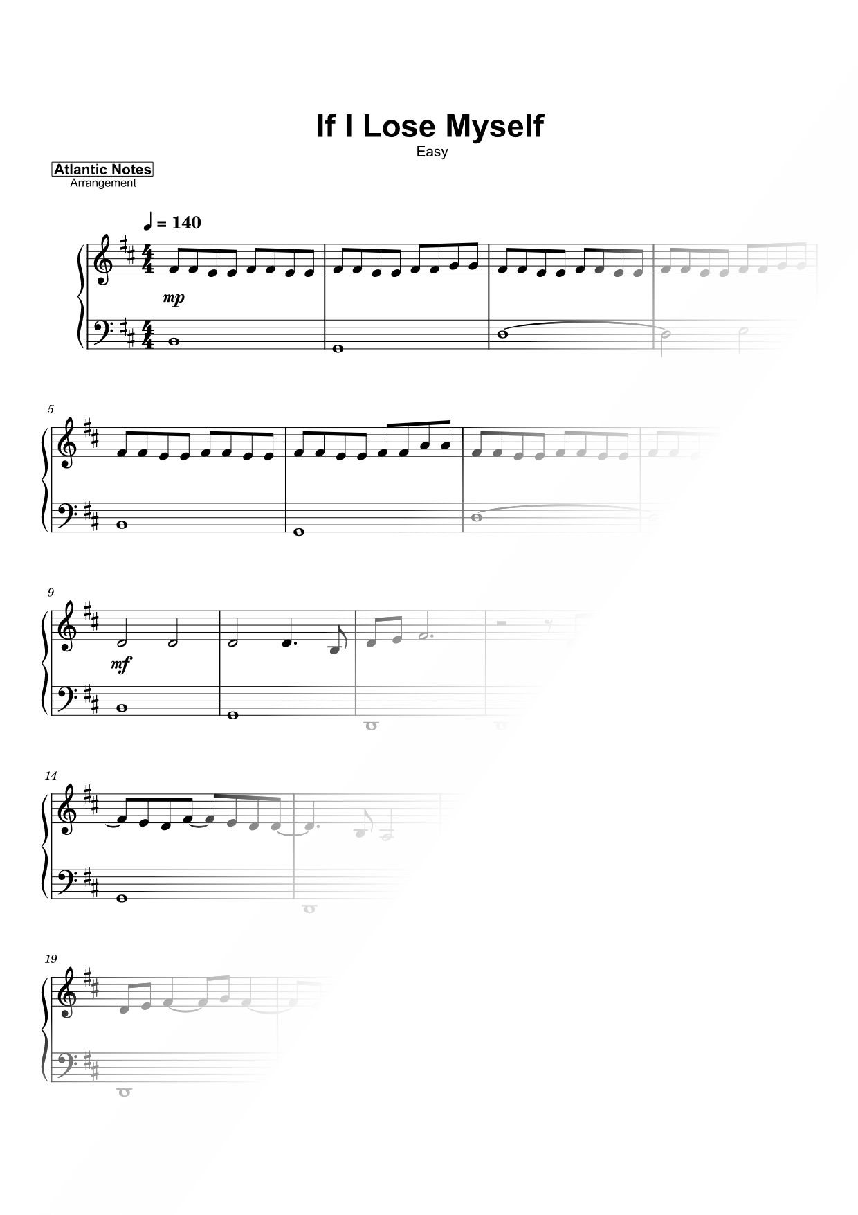 If I Lose Myself [easy]
