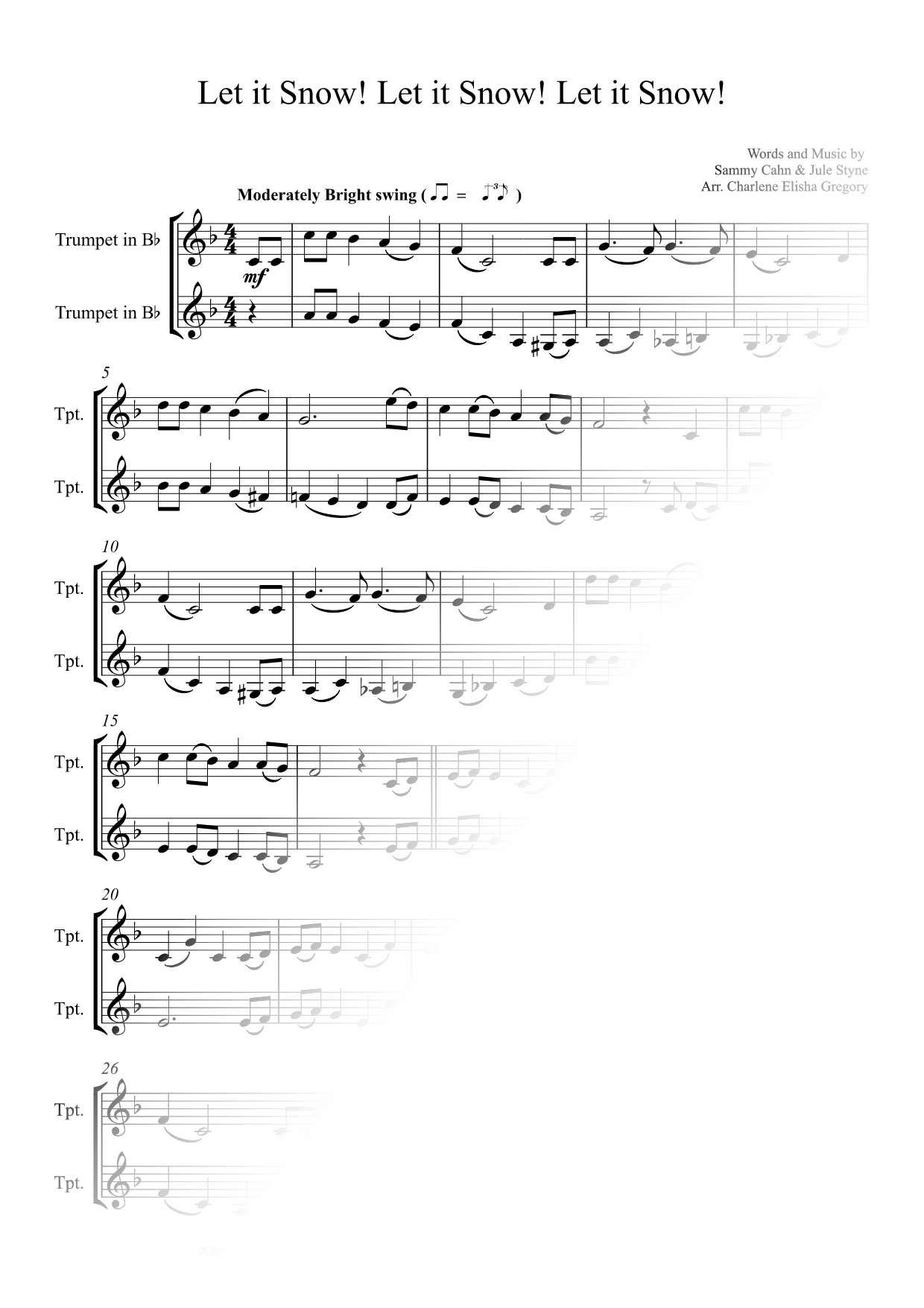 Let It Snow! Let It Snow! Let It Snow! - Trumpet Duet