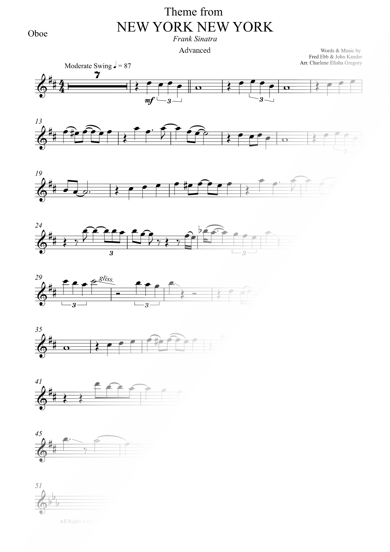 Theme from New York, New York [advanced]