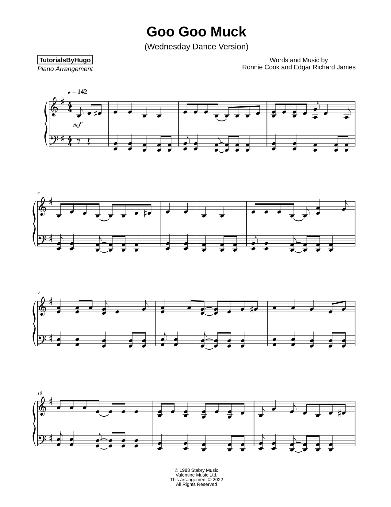 Goo Goo Muck (Wednesday Dance Version)