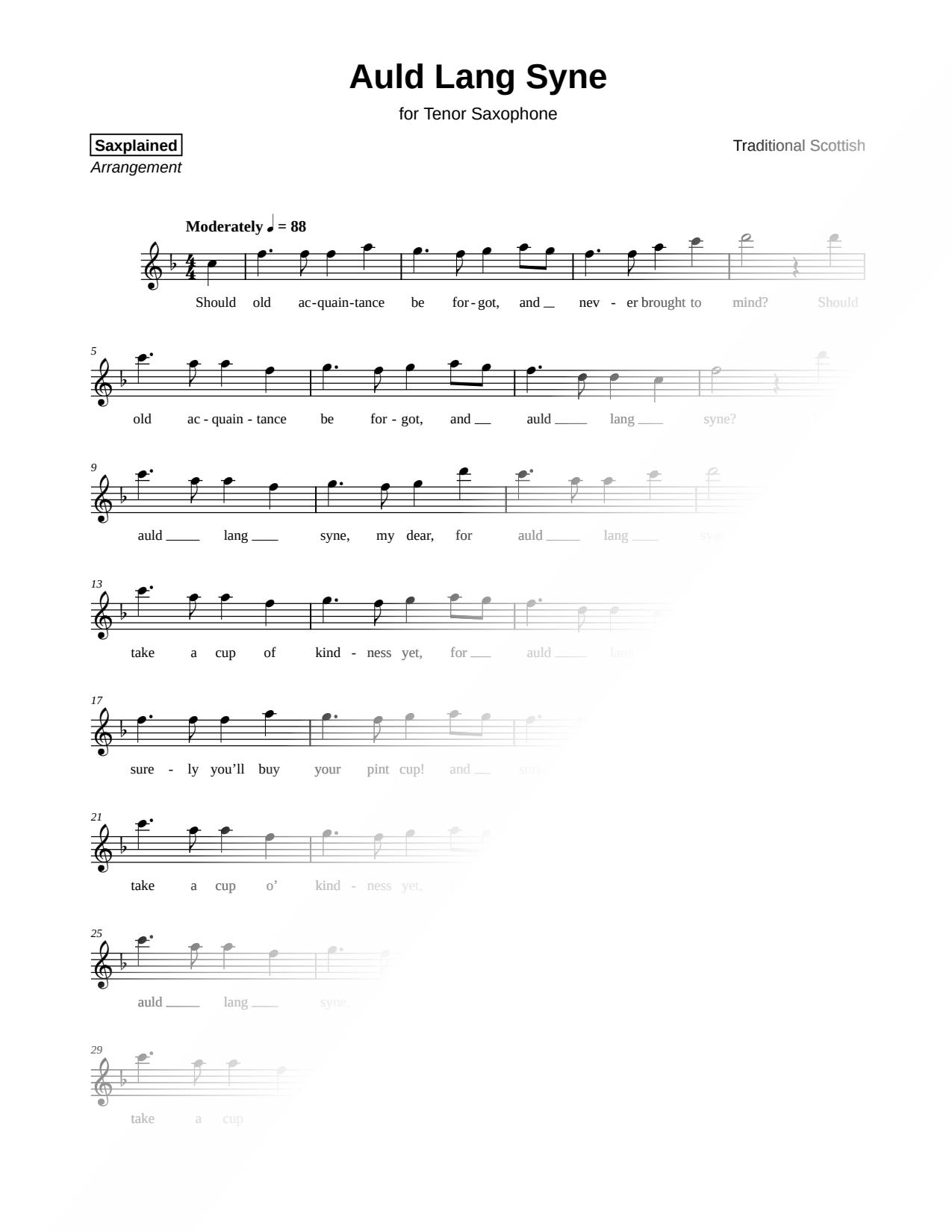 Auld Lang Syne
