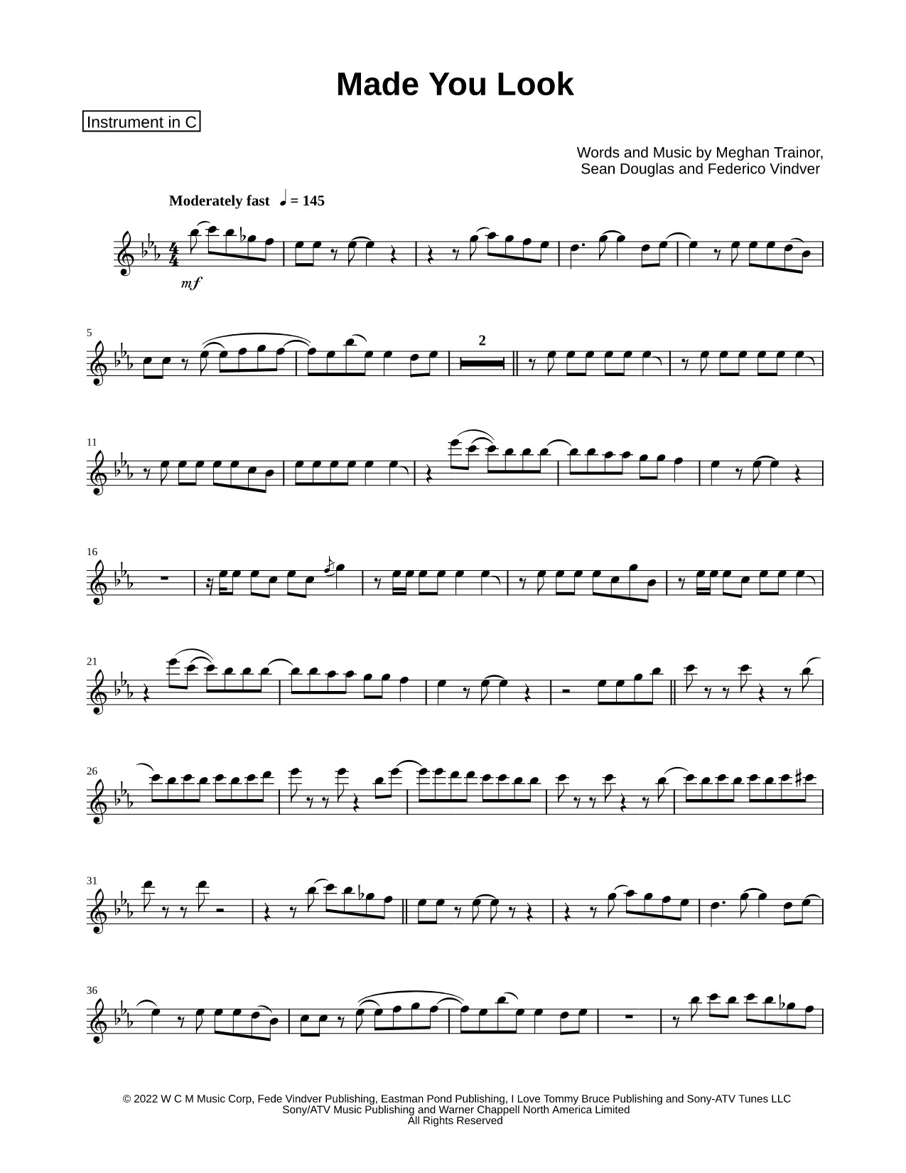 Made You Look - C Instrument