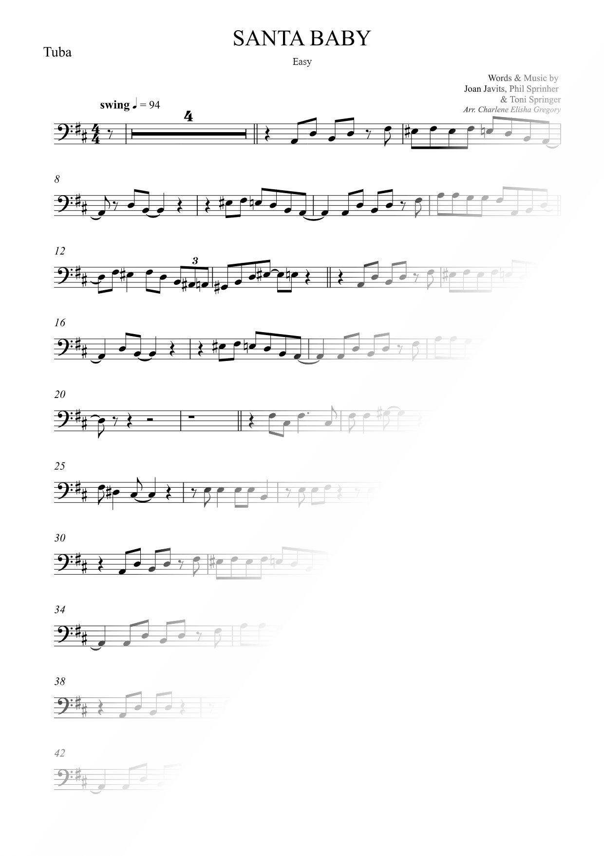 Santa Baby [easy]