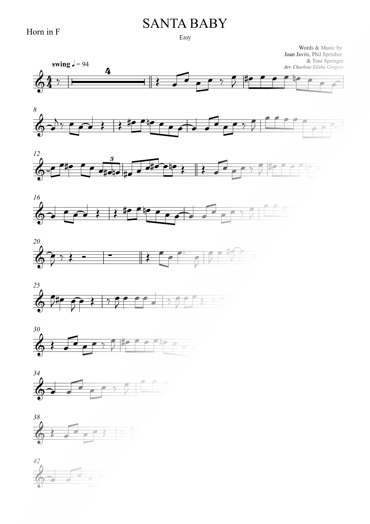 Santa Baby [easy]