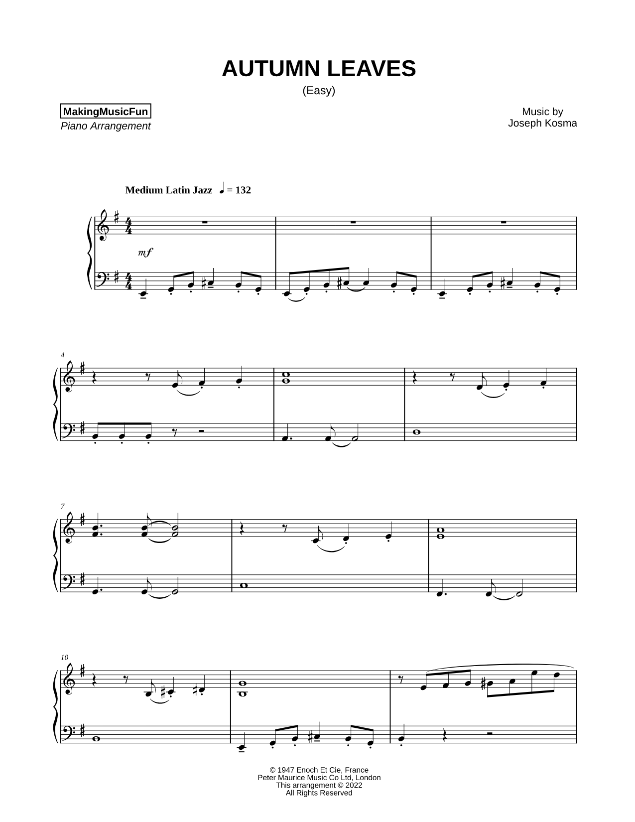Autumn Leaves [easy]