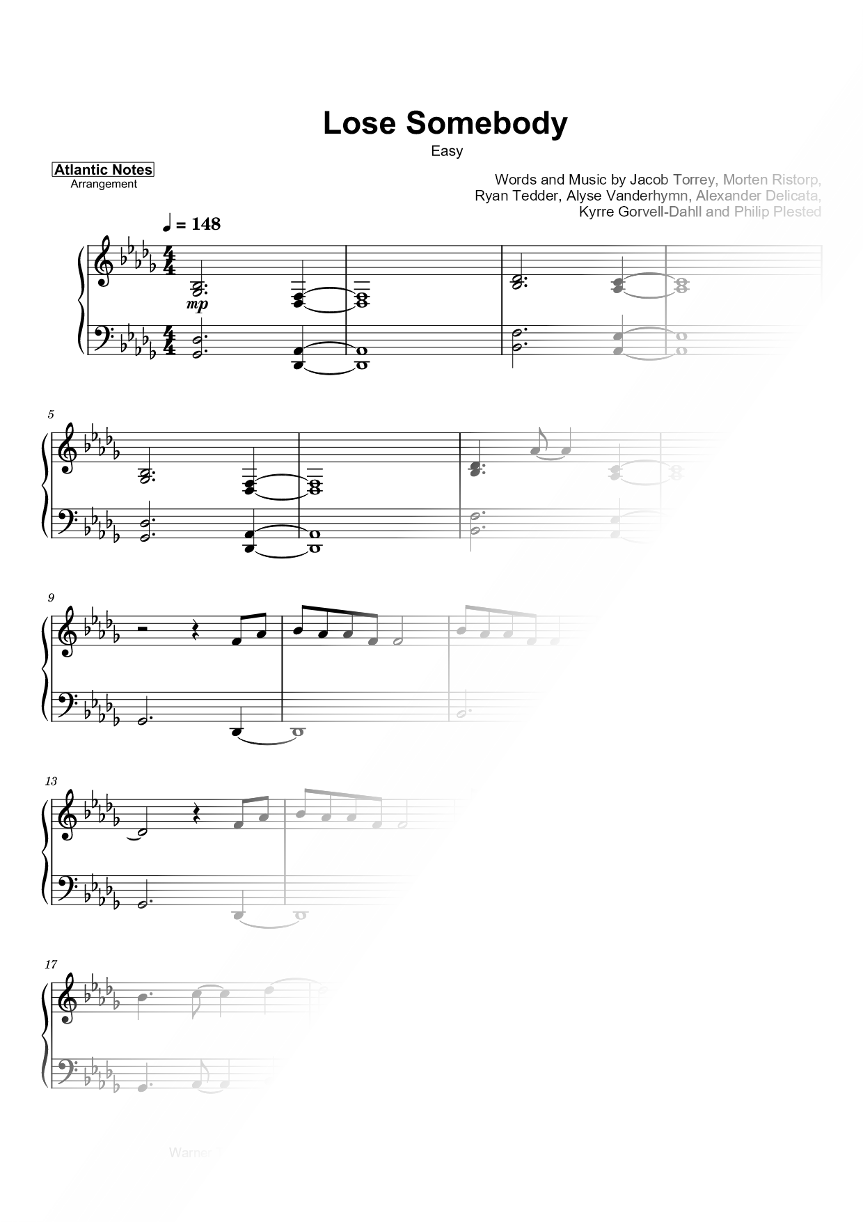 Lose Somebody [easy]