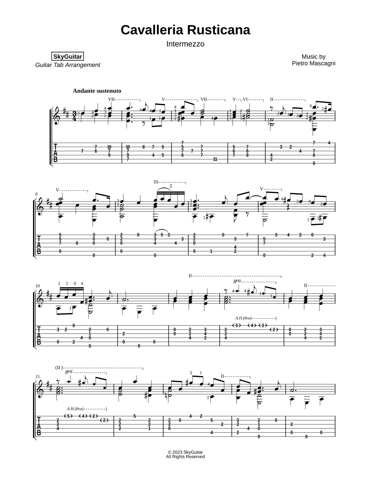 Intermezzo from Cavalleria Rusticana