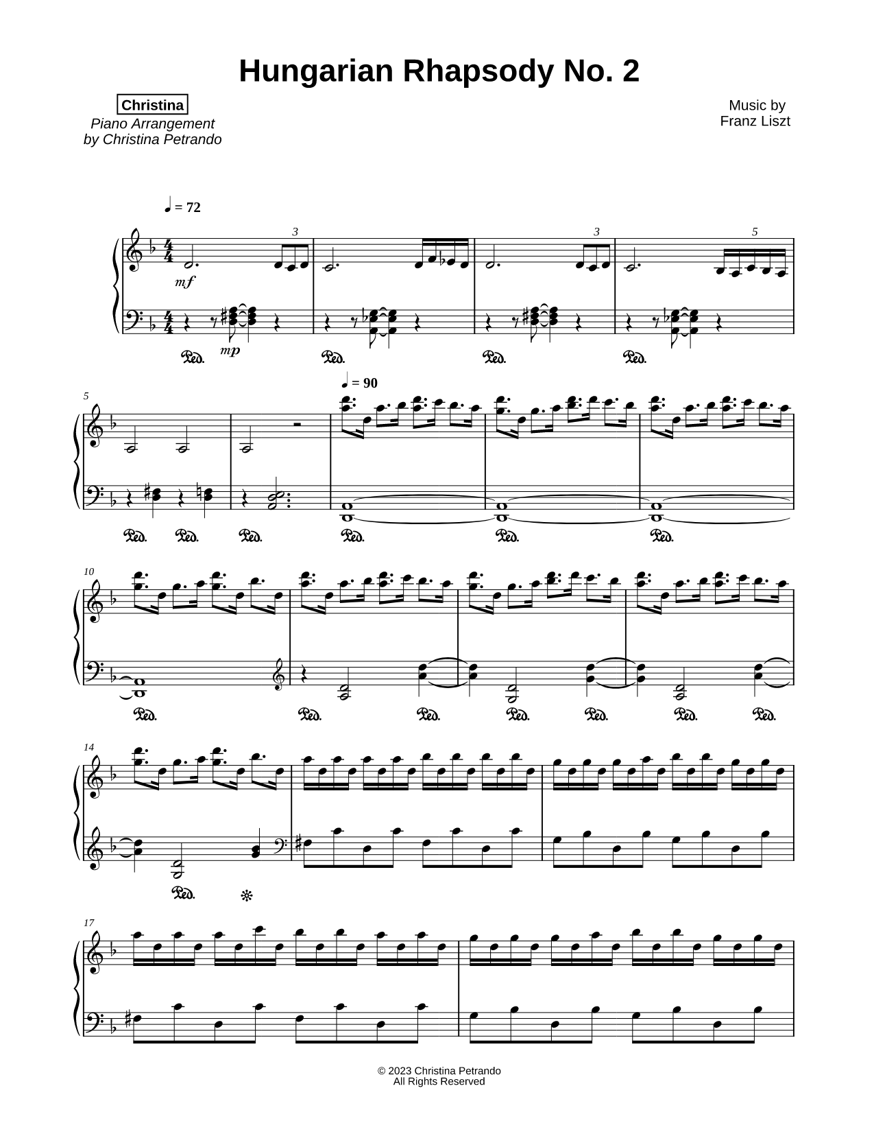 Hungarian Rhapsody No. 2