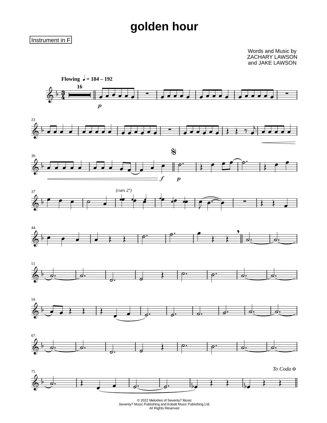 golden hour - F Instrument