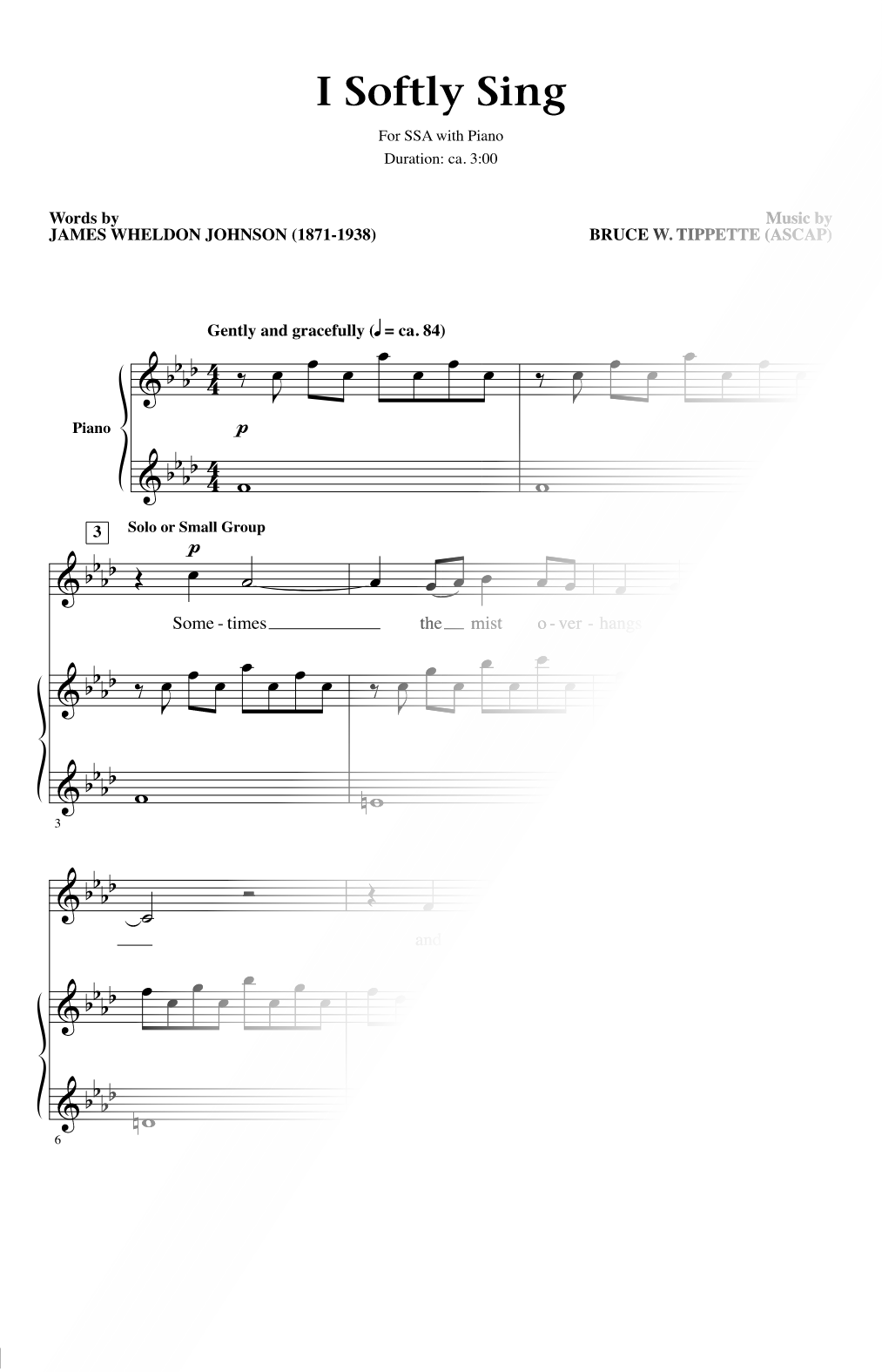 I Softly Sing
